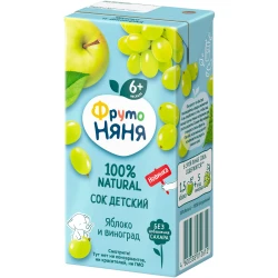 Suc mere-struguri ФрутоНяня (6 luni+), 200 ml cumpăra în Chișinau. Foto 7