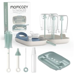Набор для чистки бутылочек Momcozy 7 in 1 Green купить в Кишиневе. Фото 1