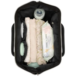 Сумка для коляски KikkaBoo Siena Black and Silver купить в Кишиневе. Фото 9