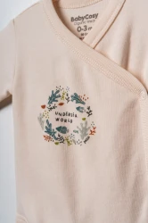 Body cu mânecă lungă BabyCosy Ecru & Green, 2 buc. (1-3L) cumpăra în Chișinau. Foto 6