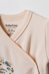 Body cu mânecă lungă BabyCosy Ecru & Green, 2 buc. (1-3L) cumpăra în Chișinau. Foto 7