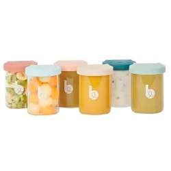 Set 6 boluri din sticlă Babymoov ISY, 250 ml cumpăra în Chișinau. Foto 1