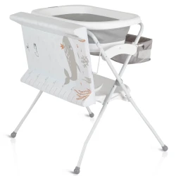 Cada cu suport și salteluță de înfășat Moni Como Grey, 85 cm cumpăra în Chișinau