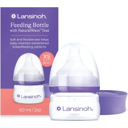 Biberon pentru bebeluși din polipropilenă Lansinoh NaturalWave, 60 ml cumpăra în Chișinau. Foto 1