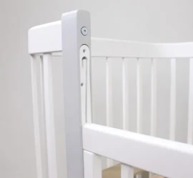 Set Pătuț Kuzya Miya White Grey + Comoda-măsuță de înfășat HappyBaby Pro 800 MDF White cumpăra în Chișinau. Foto 9