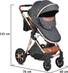 Carucior 2 in 1 transformabil Moni Alma Black cumpăra în Chișinau. Foto 17