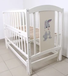 Pătuț Kuzya Iepuraș Alb pe balansoar cumpăra în Chișinau. Foto 2