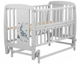 Кроватка детская Дубок Жираф Серый на маятнике купить в Кишиневе. Фото 3