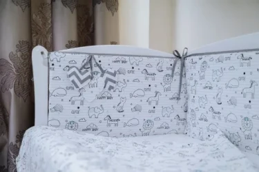 Lenjerie de patut 8 piese PernaMea HappyBaby Albastru cumpăra în Chișinau. Foto 4