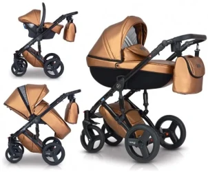 Коляска 3 в 1 Verdi Mirage Limited Gold Black купить в Кишиневе. Фото 2