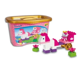 Set construcție Androni Giocattoli Hello Kitty în container, 44 elemente cumpăra în Chișinau. Foto 2