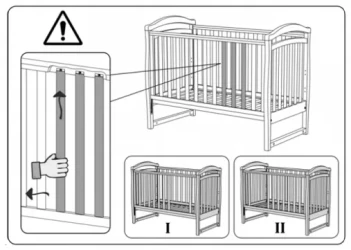 Детская кроватка Veres ЛД-4 Sydney капучино- белый купить в Кишиневе. Фото 6