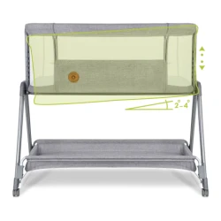 Кроватка Co-sleeper 2 в 1 Lionelo Luna Grey Concrete купить в Кишиневе. Фото 12