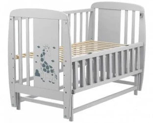 Кроватка детская Дубок Жираф Серый на маятнике купить в Кишиневе. Фото 2