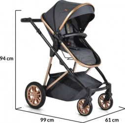 Carucior 2 in 1 transformabil Moni Midas Black cumpăra în Chișinau. Foto 15