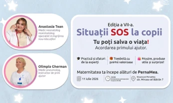 Maternitatea ta începe alături de PernaMea – Ediția a VII-a. Situații SOS la copii. Tu poți salva o viața!