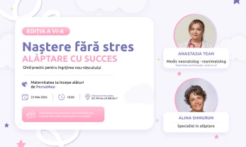 Maternitatea ta începe alături de PernaMea – Ediția a VI-a „Naștere fără stres. Alăptare cu succes. Ghid practic pentru îngrijirea nou-născutului”
